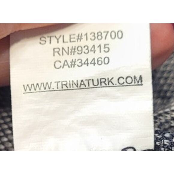 🖤 Trina Turk Stretch Jersey Sweatshirt Sweater – Women’s S – Gray/Black/White - Picture 10 of 10